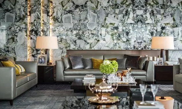 Cold Emerald Marble Wall