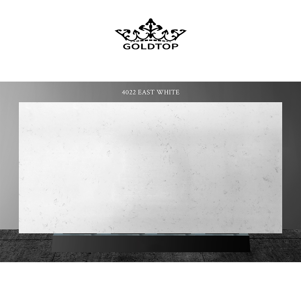 4022 East White Marble Quartz Slab