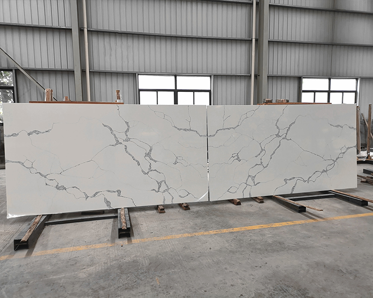 5026 Stream White Calacatta Quartz Countertops Suppliers