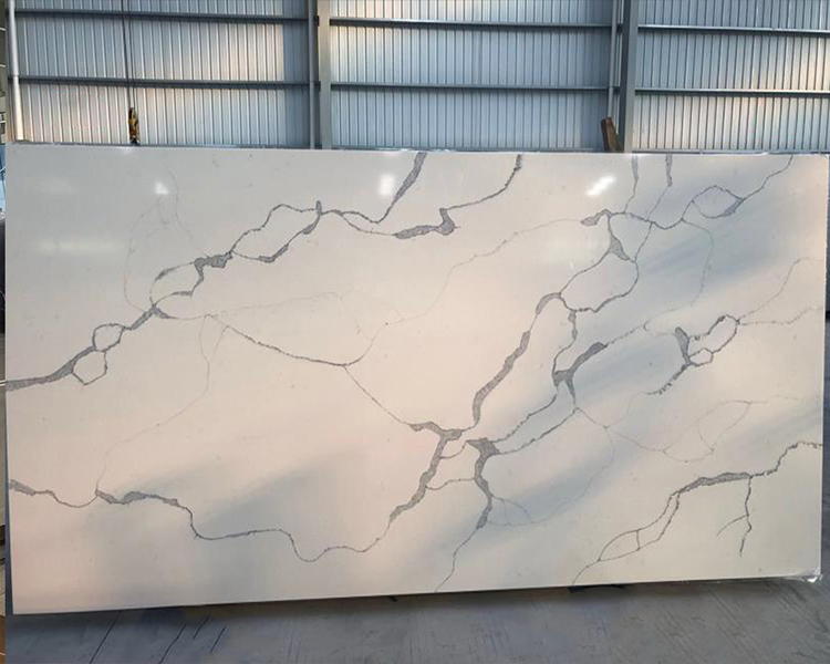 5026 Stream White Calacatta Quartz Countertops Suppliers