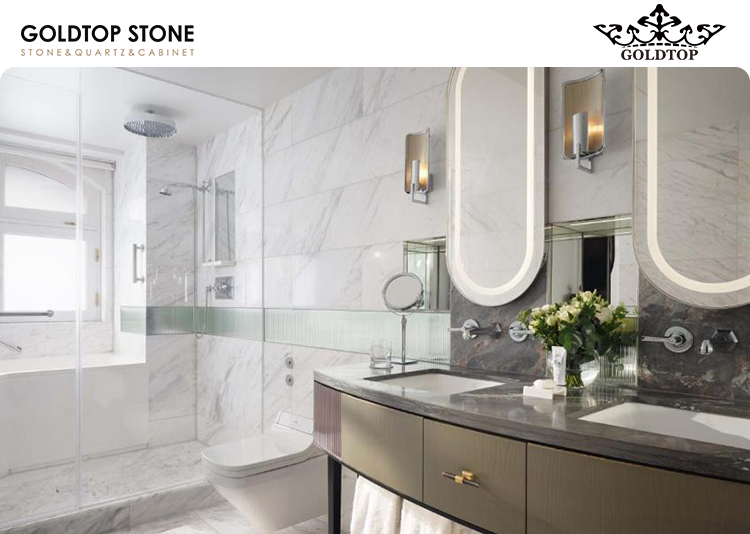 Mandarin Oriental Hyde Park, London &ndash; Luxurious Bathroom Spaces Crafted with Volakas White Marble