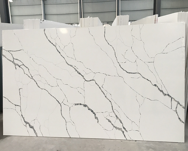 5009 Clover White Calacatta Quartz Factory Price