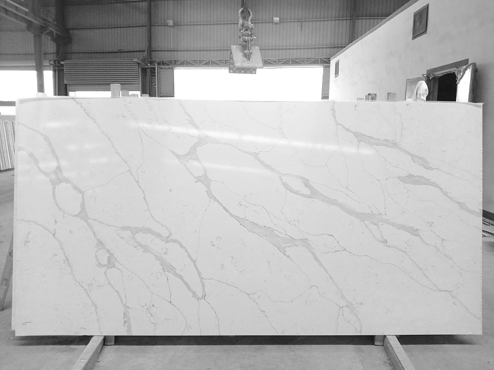 5007 Delicato Crema White Quartz Super Slabs Wholesale