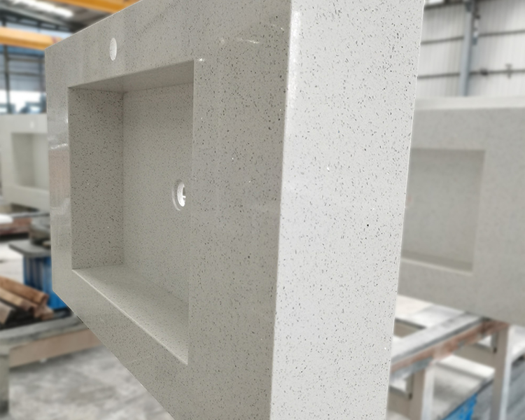 1001 Sparkle White Quartz Slab for Kitchen Countertops/ Worktops