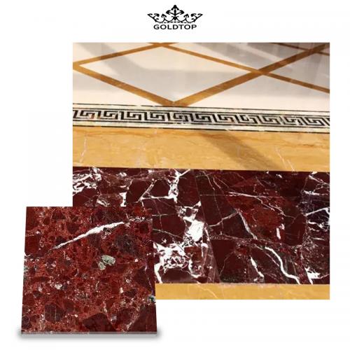 Red marble tile