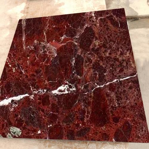 Red marble tile