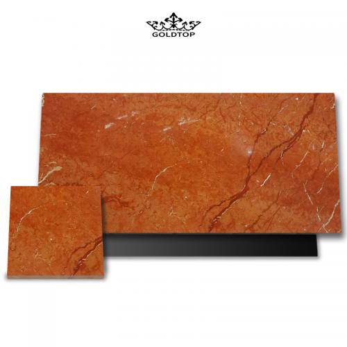 red marble tile