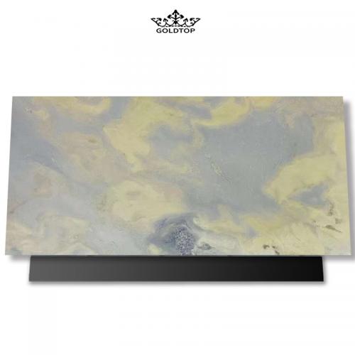 Sky Blue Marble Treads Natural Stone background wall