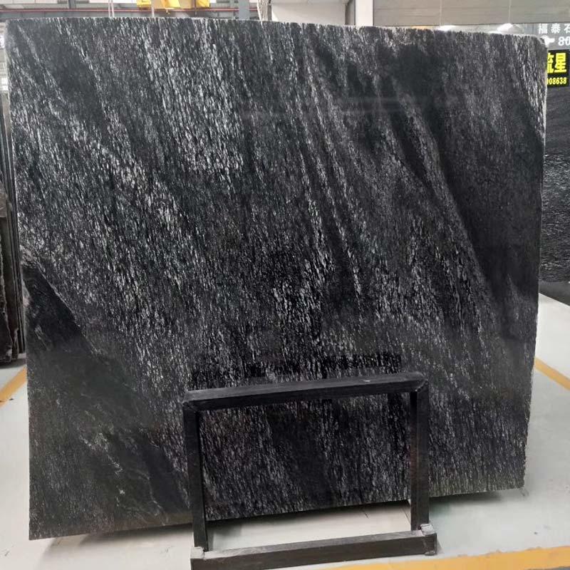Black Granite With White Veins Meteor Granite