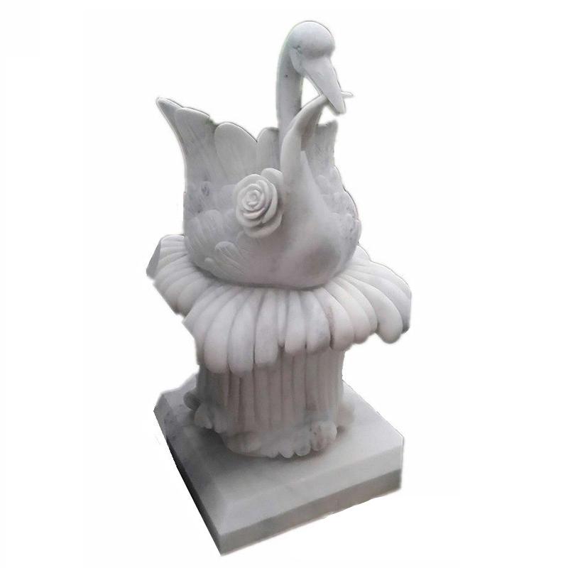 Natural Granite Swan Statue