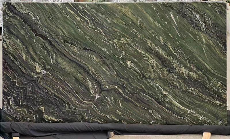 Green silk marble slabs