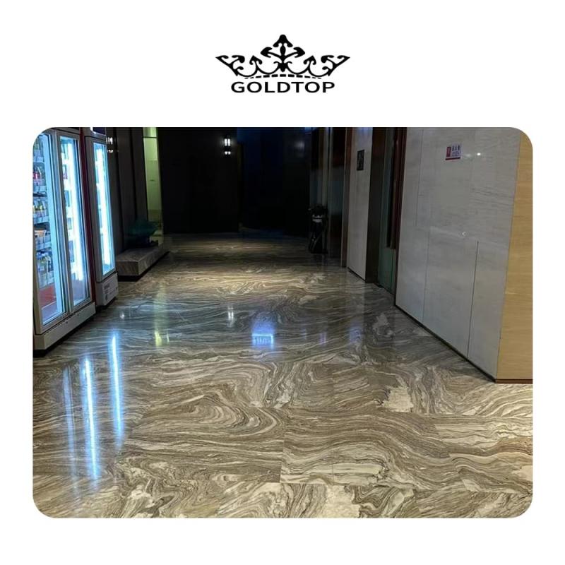 Cloudy wave marble for floor tiles