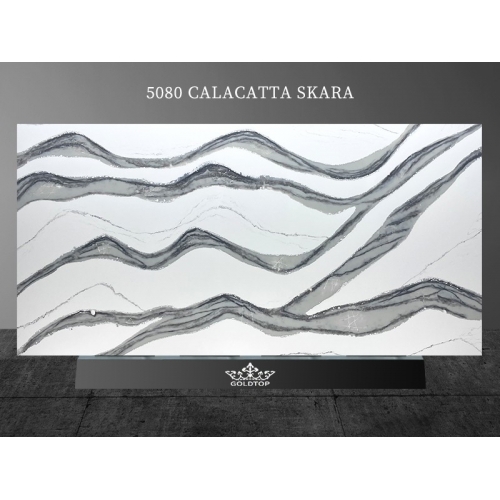 5080 Calacatta Skara White Quartz
