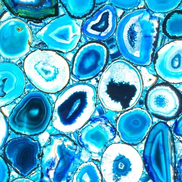 Agate bleue