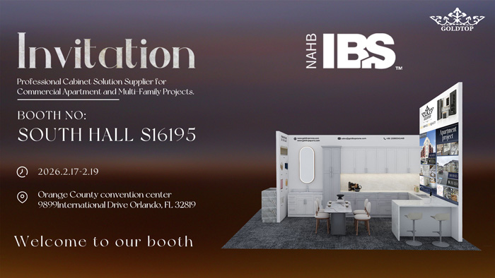 Goldtop Stone présente ses solutions d'aménagement professionnel au salon IBS 2026.