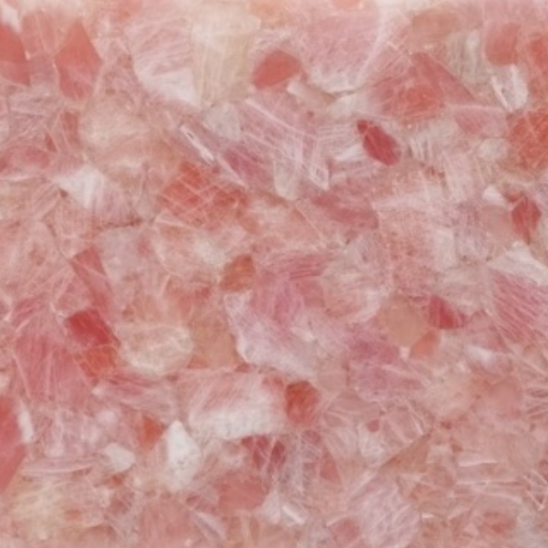 Pierre semi-précieuse en cristal rose